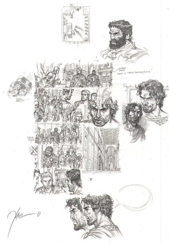Théo, Murena storyboard tome 10 - Original art