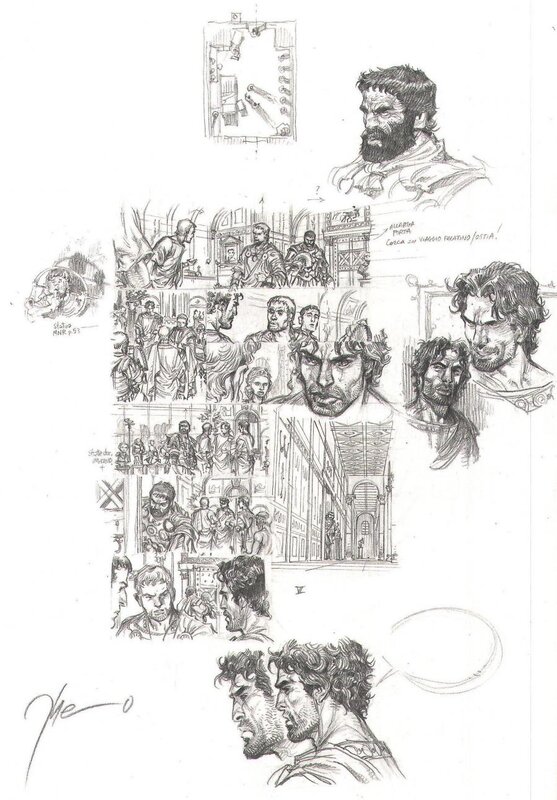 Théo, Murena storyboard tome 10 - Œuvre originale