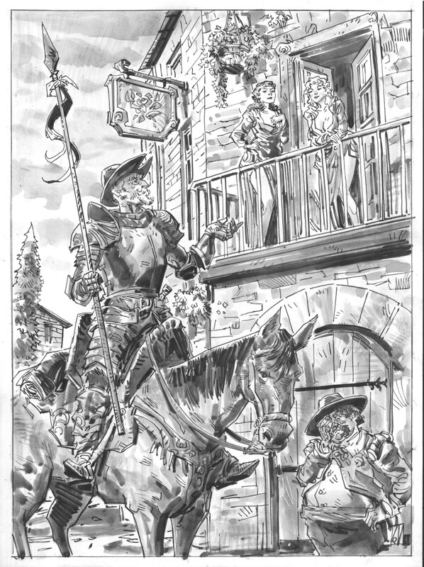 Don Quixote by Dean Kotz - Original Illustration