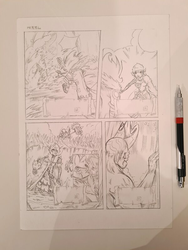 oTTami, Planche Crayonné Magica Tenebrae - Comic Strip