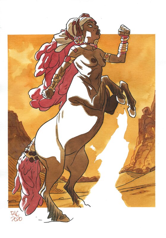 Centaura by Pedro Colombo - Original Illustration