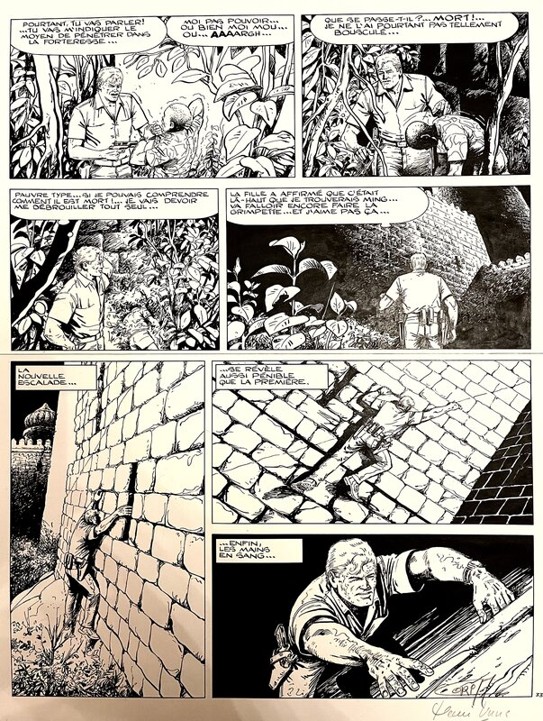 Coria, Bob Morane Le Châtiment de l’Ombre Jaune planche 33 - Comic Strip