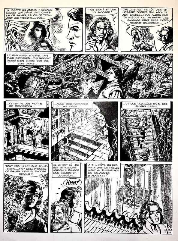 François Craenhals, Chevalier Ardent Yama, Princesse d’Alampur planche 19 - Planche originale