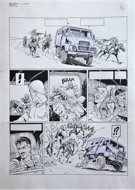 Christian Denayer, Wayne Shelton t 10 La rançon pl 34 - Comic Strip