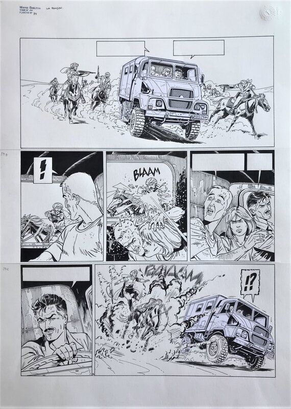 Christian Denayer, Wayne Shelton t 10 La rançon pl 34 - Comic Strip