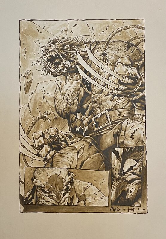 Savage Wolverine by Juapi, Joe Madureira - Original Illustration