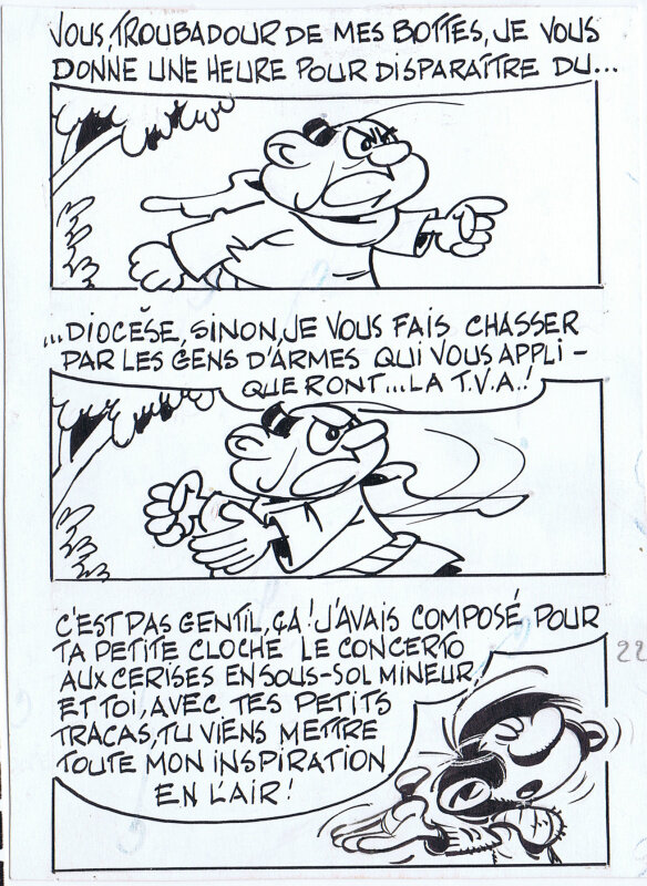 André Franquin, Gaston Mini-Livre Pg.22 - Comic Strip