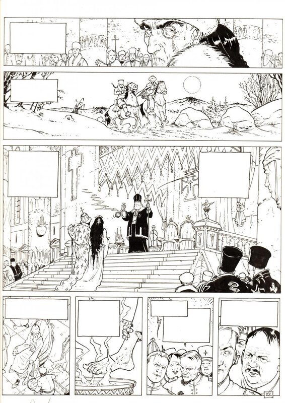 Philippe Adamov, L'impératrice rouge tome 1 planche 22 - Planche originale