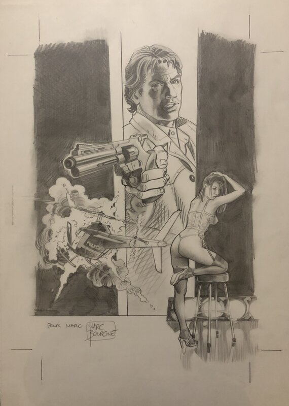 Franck Lincoln by Marc Bourgne - Original Illustration
