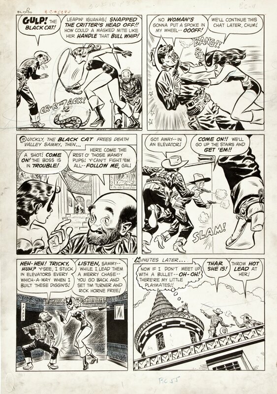 Black Cat #17 par Lee Elias - Planche originale