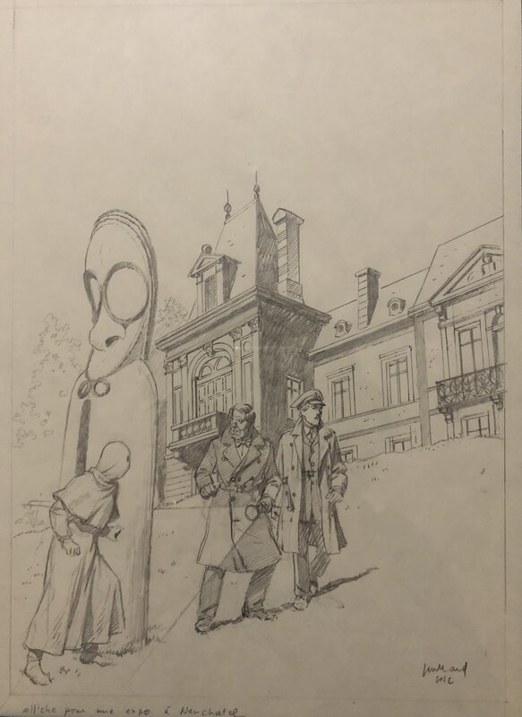 Blacke et Mortimer par André Juillard - Illustration originale
