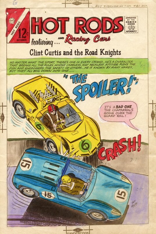 Jack Keller, Hot Rods and Racing Cars #81 - Original art