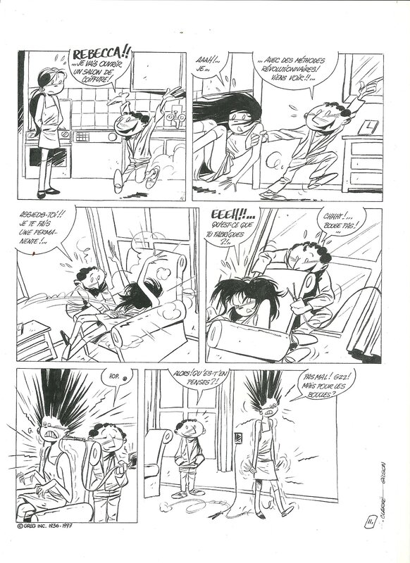 Rebecca par Clarke - Planche originale