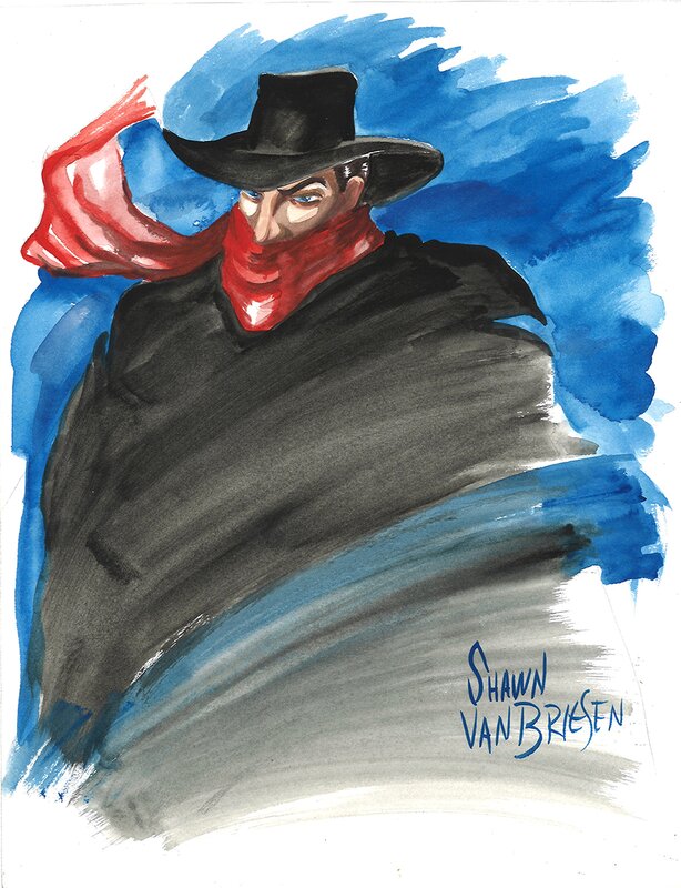 Van Briesen - The Shadow... - Illustration originale
