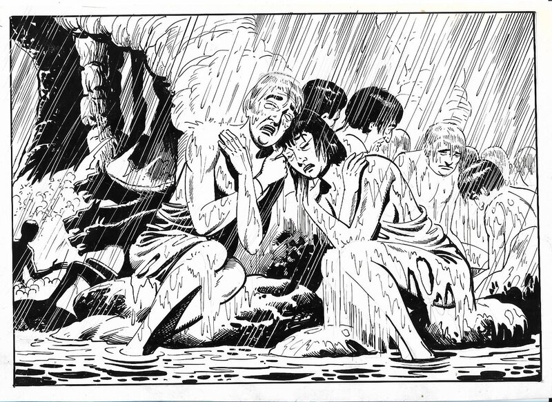 Raoul Giordan, L'enfer de Dante - lllustration publiée dans Spectral no 1 en janvier 1978 - Illustration originale