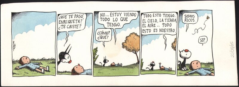 Liniers, Somos ricos (Macanudo). - Comic Strip