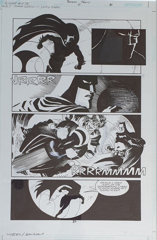 En vente - Batman familly par Stefano Gaudino - Planche originale