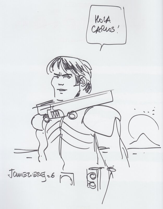 Valerian by Jean-Claude Mézières - Sketch