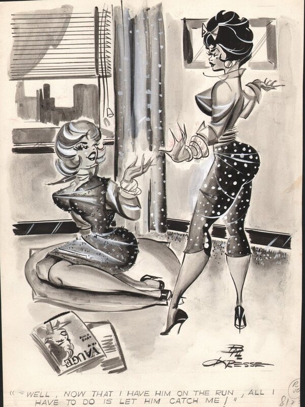 1961 - Joker par Bill Kresse - Illustration originale