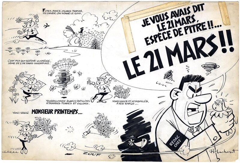 Le 21 Mars by Raymond Macherot - Comic Strip