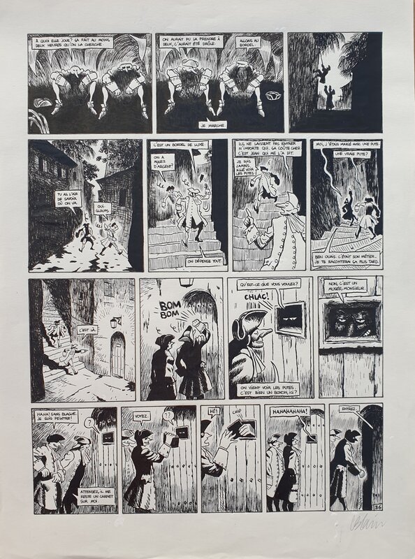 Christophe Blain, 2002 - Isaac le Pirate : Olga - Planche originale