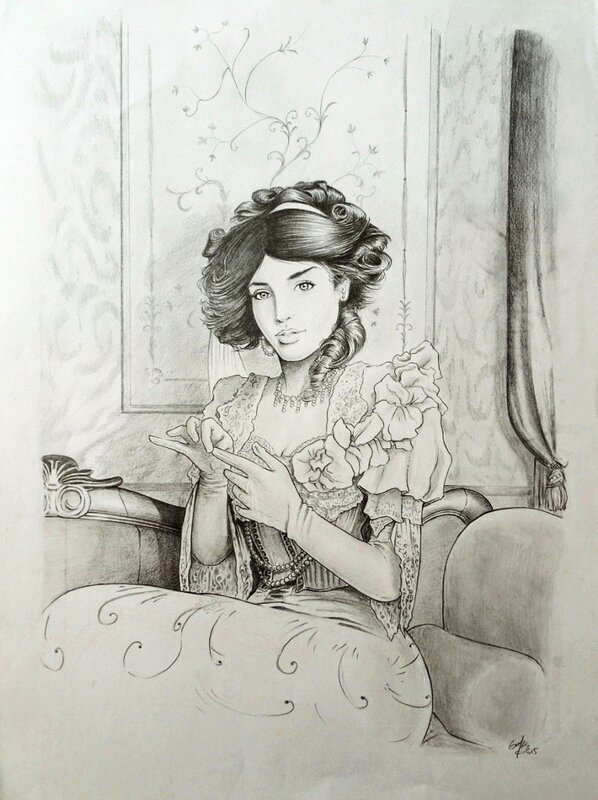 Belle Dame par François Gomès - Illustration originale