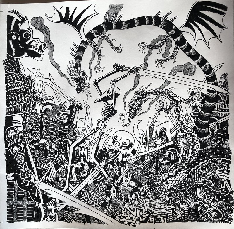 David B., Couverture DONJON Monsters 13 - Jacquette - Original Cover