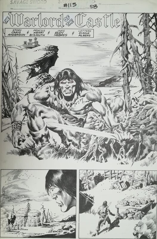 Conan Titlle par Henry Bismuth, Rudy Nebres - Planche originale