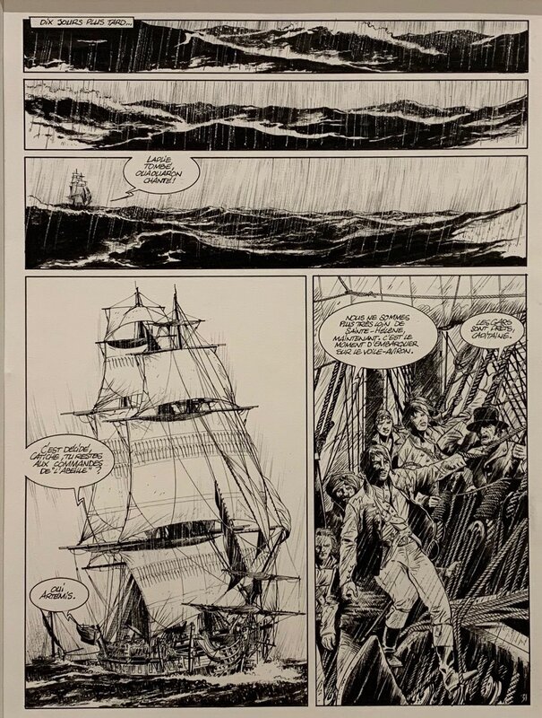 Franck Bonnet, Pirates de Barataria - Planche originale