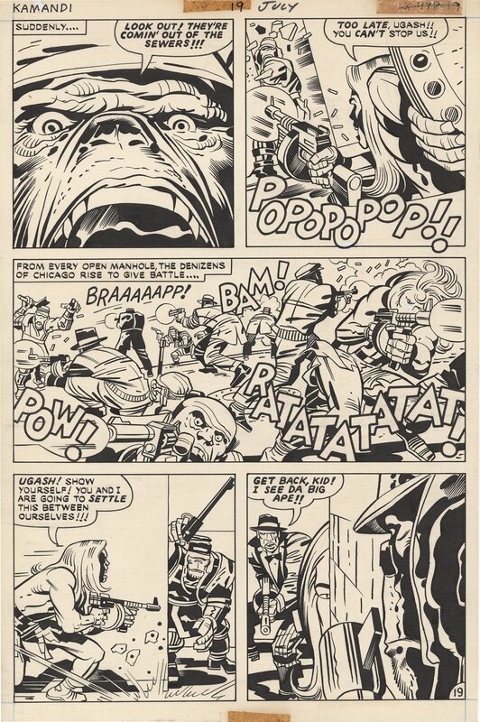 Kamandi #19 - p19 par Jack Kirby, D.Bruce Berry - Œuvre originale