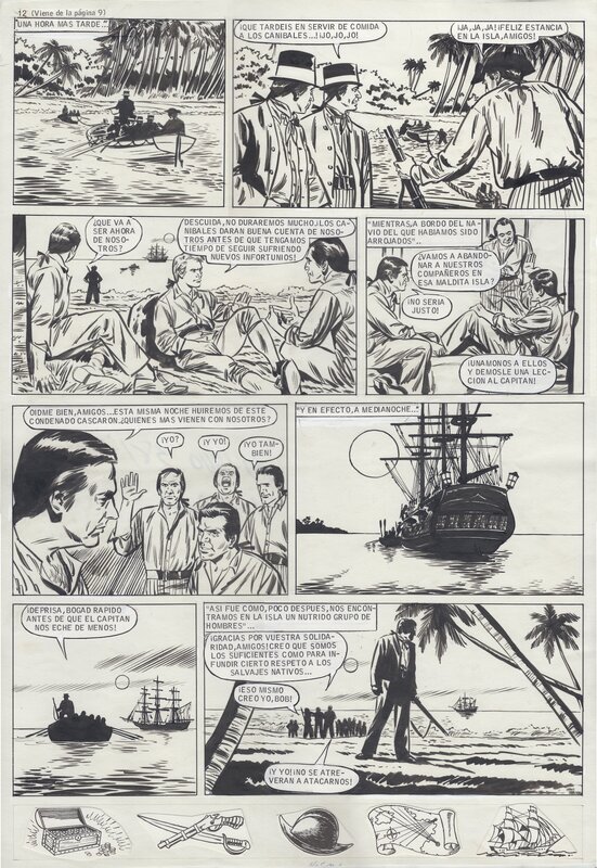 Antonio Pérez Carrillo, Las Aventuras del Capitan Singleton, pág 27 - Planche originale