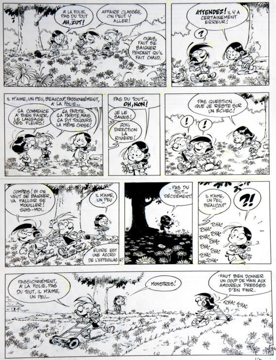 Simon Léturgie, André Franquin, Yann, Jean Léturgie, Gastoon –  « Monstres !  » - Comic Strip