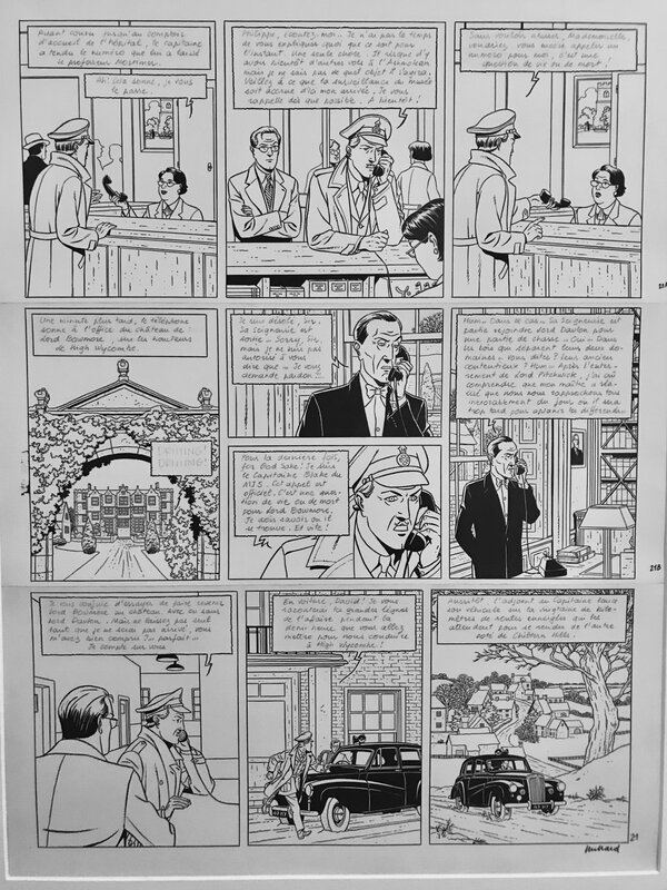 André Juillard, Blake et Mortimer - Le serment des 5 lords - Comic Strip