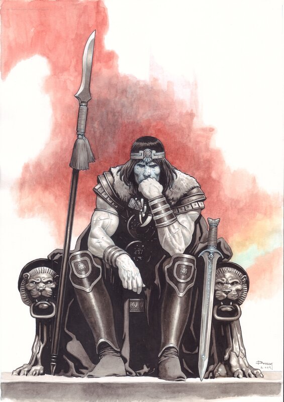 En vente - King Conan par Drazen Kovacevic - Illustration originale