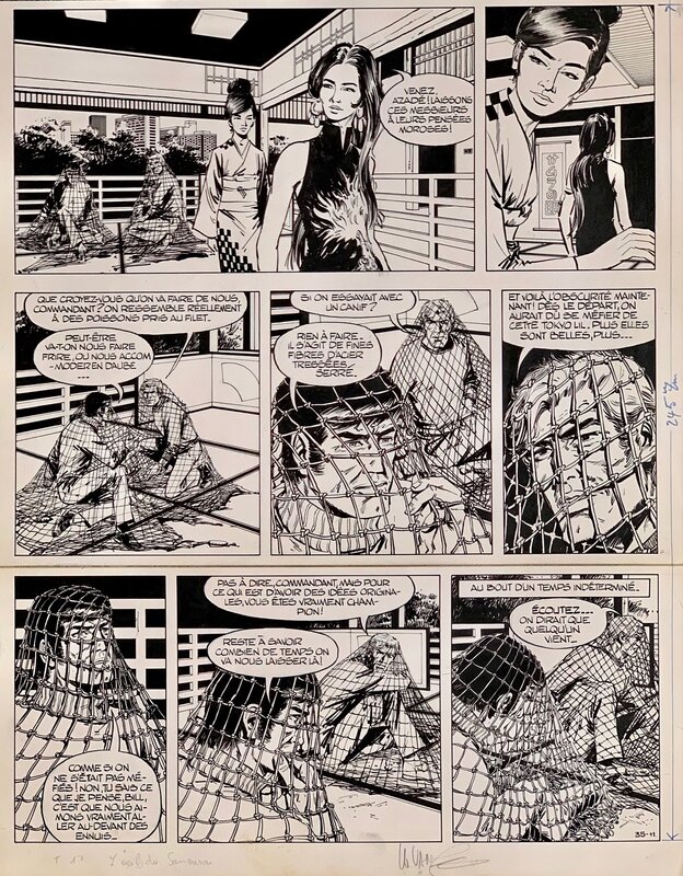 William Vance, Henri Vernes, Bob Morane - L'oeil du Samouraï - Comic Strip