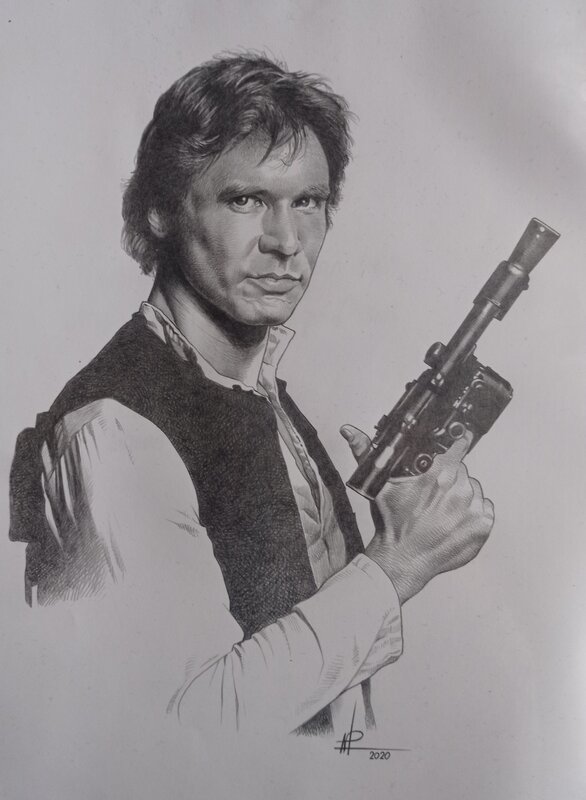 Han Solo par Philippe Loirat - Illustration originale