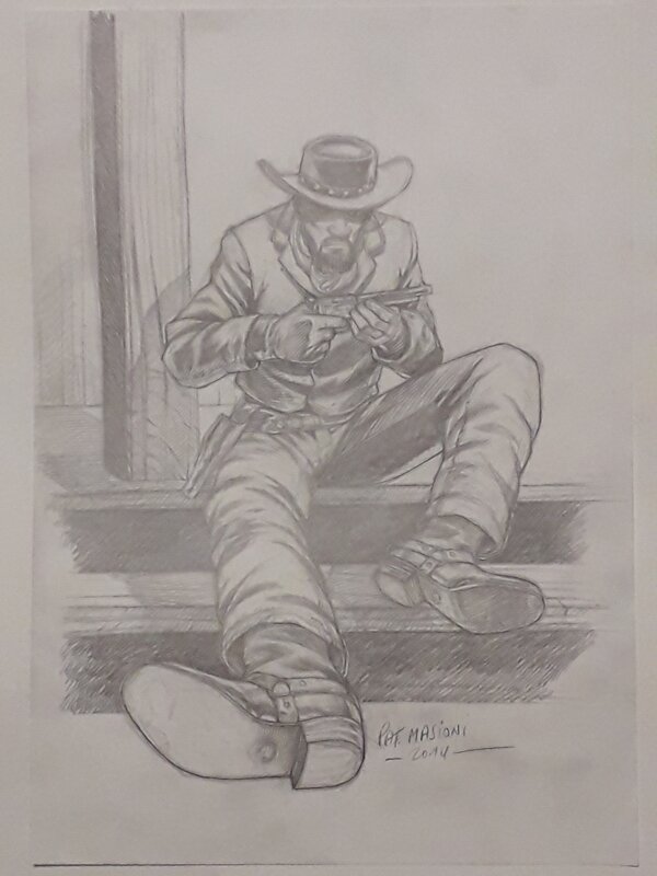 Cow-Boy by Pat Masioni - Original art