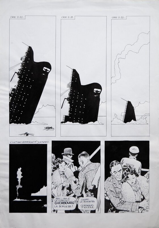 1990 - Titanic par Attilio Micheluzzi - Planche originale