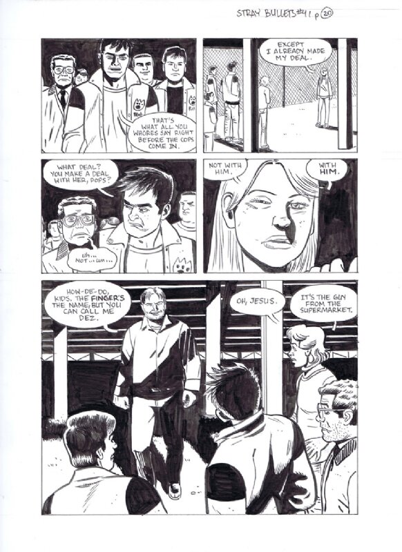 David LAPHAM: STRAY BULLETS 41 p.20 - Comic Strip