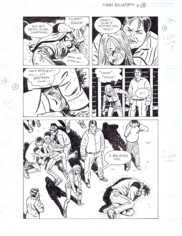 David LAPHAM: STRAY BULLETS 41 p.24 - Comic Strip