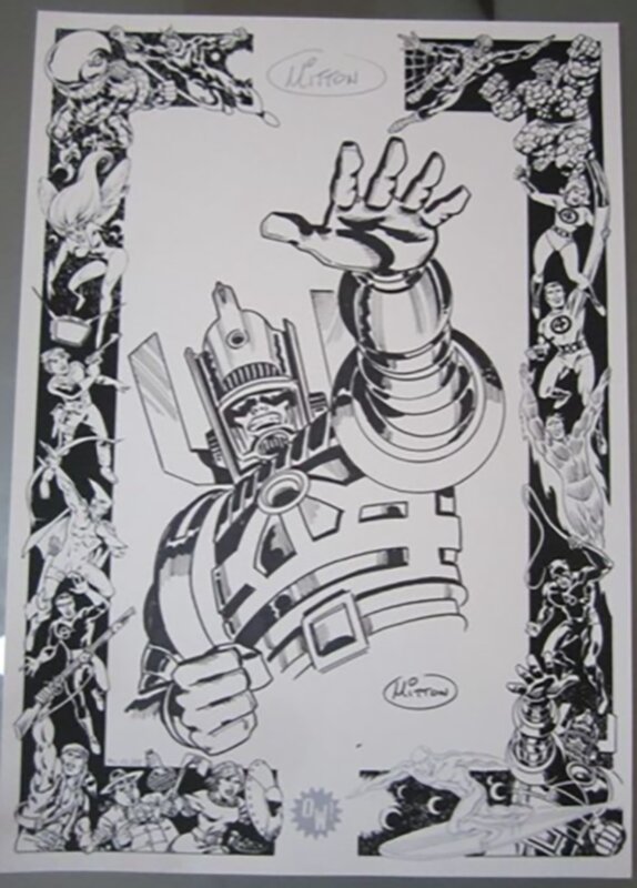 Galactus by Jean-Yves Mitton - Original Illustration