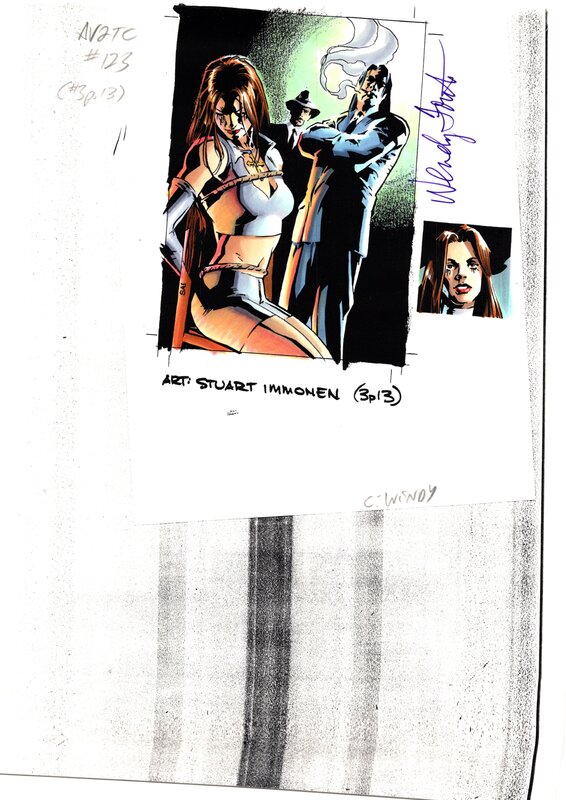 Wendy Fouts, Avengelyne Series 2 #123 : Captive (color guide) - Color guide