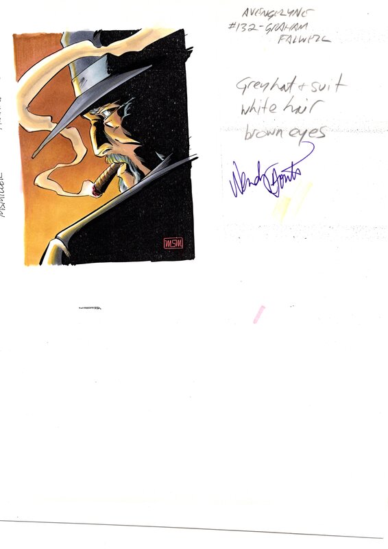 Wendy Fouts, Avengelyne Series 2 #132 : Graham Fallwell (color guide) - Mise en couleur