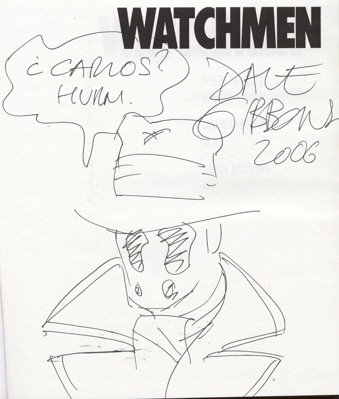 Watchmen par Dave Gibbons - Dédicace