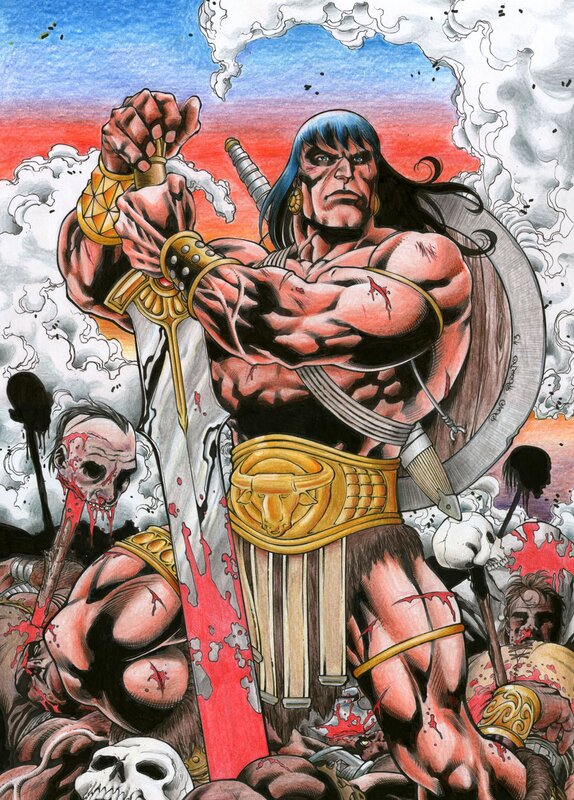 Conan par Pow Rodrix - Illustration originale