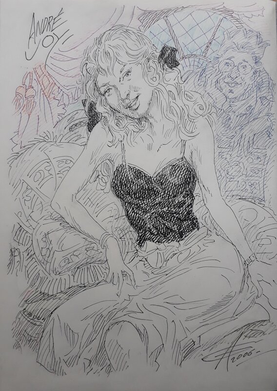 Line par André Gaudelette, André Joy - Illustration originale