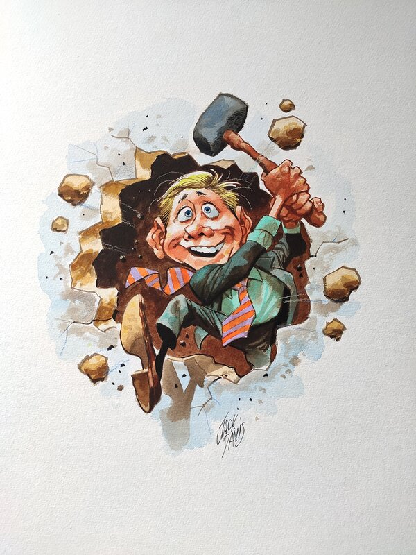 JACK DAVIS - Illustration couleur - Original Illustration