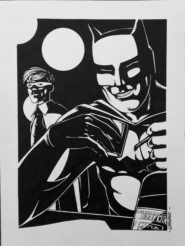 Batman by Hugues Labiano - Original Illustration