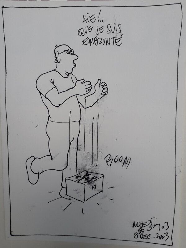 Un emprunt by Moebius - Original art