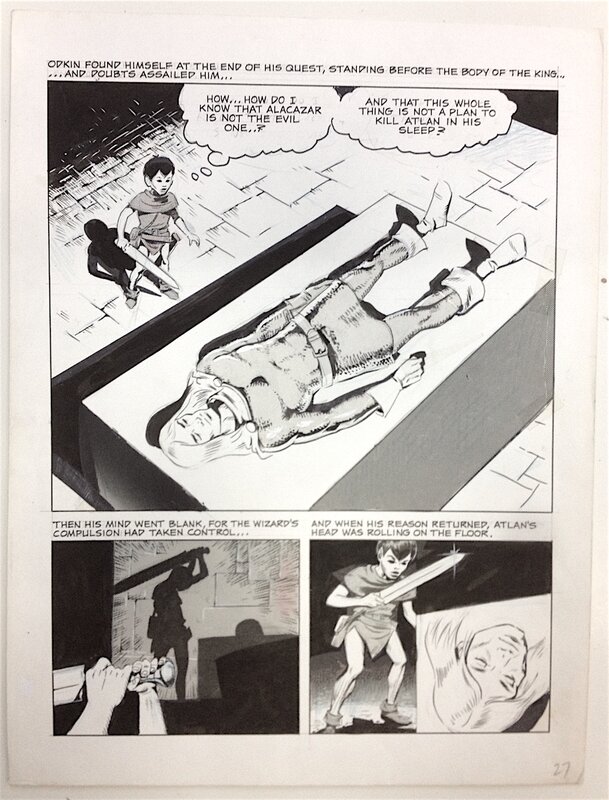 THE WIZARD KING par Wally Wood - Planche originale